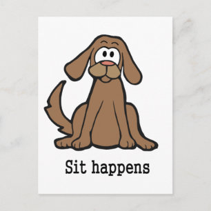 Carte Postale Sit Happens