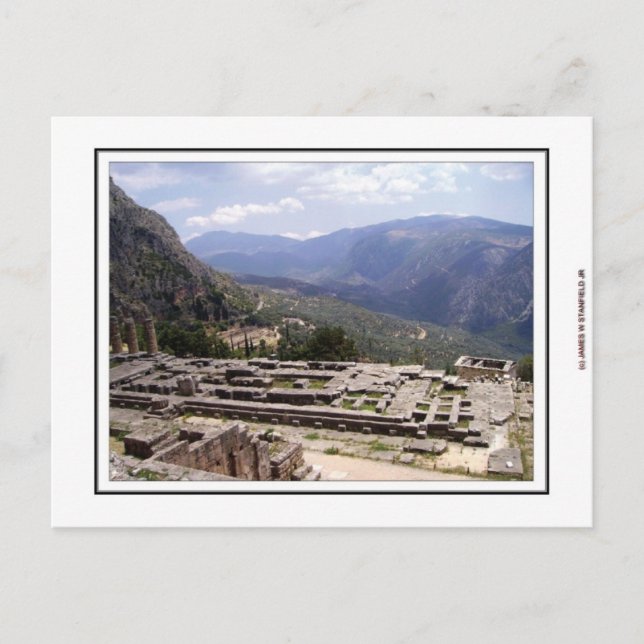 Carte Postale Site archéologique de Delphi (Devant)