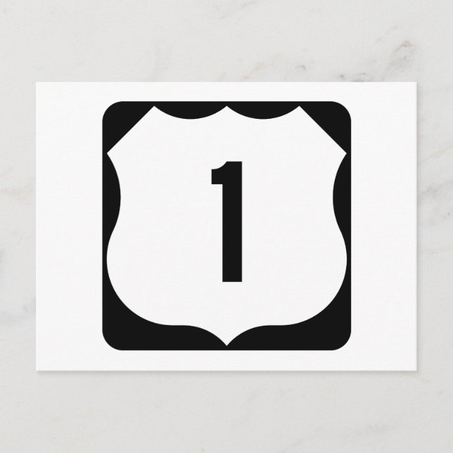CARTE POSTALE SITE DE LA ROUTE 1 (Devant)