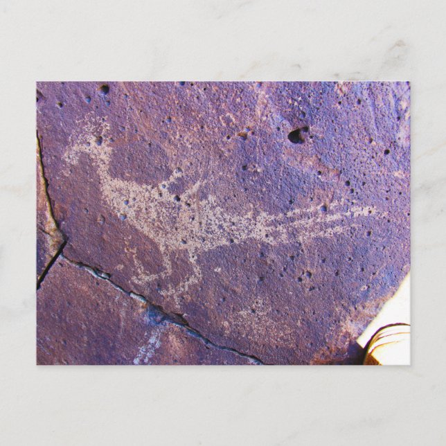 Carte Postale Site de pétroglyphes de La Cieneguilla Santa Fe (Devant)