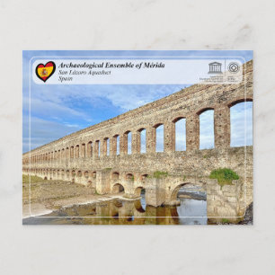 Carte Postale Site du patrimoine mondial de l'UNESCO - Aqueduc d