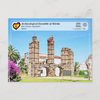 Carte Postale Site du patrimoine mondial de l'UNESCO - Aqueduc d