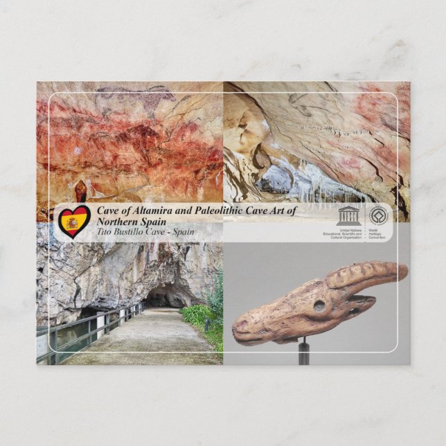 Carte Postale Site du patrimoine mondial de l'UNESCO - Grotte Ti (Devant)