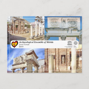 Carte Postale Site du patrimoine mondial de l'UNESCO - Mérida - 