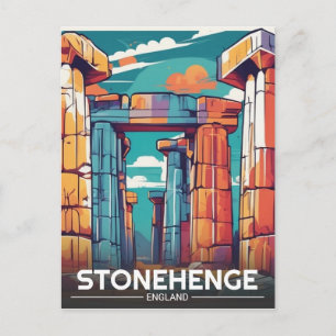 Carte Postale Site du patrimoine mondial Wiltshire de Stonehenge