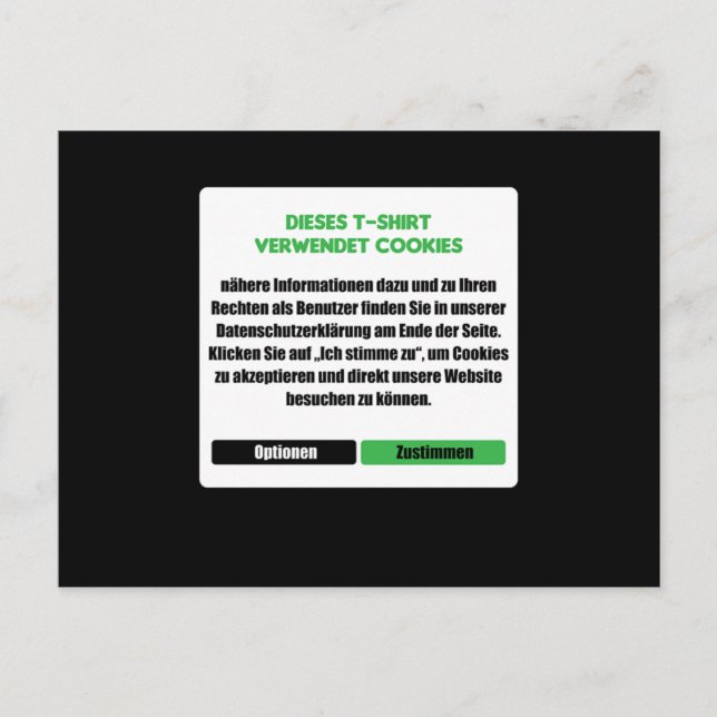 Carte Postale Site Web Cookies Programmeur développeur Coder Cad (Devant)