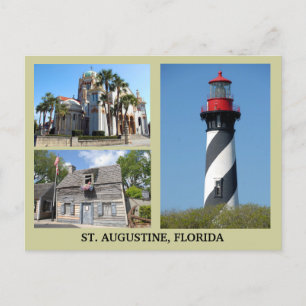 Carte Postale Sites Touristiques St Augustine