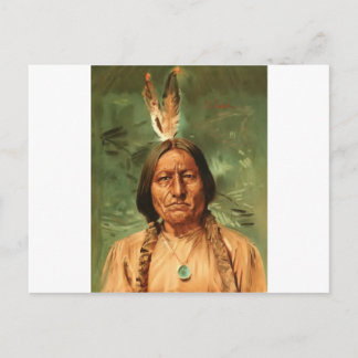 Carte Postale Sitting-Bull peint par William Gilbert Gaul 1890