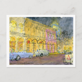 Carte Postale Sixième rue est à Trinity St, Austin, Texas