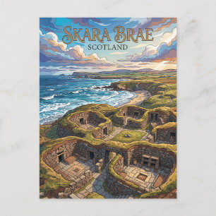 Carte Postale Skara Brae Écosse