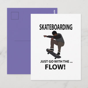 Carte Postale Skateboarding Skateboardeur
