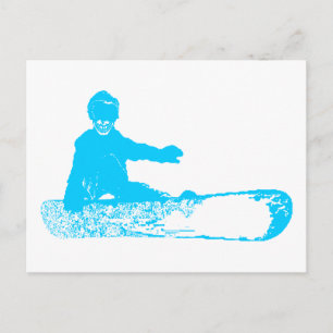 Carte Postale skeleboarder.