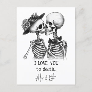 Carte Postale Skeleton Couple