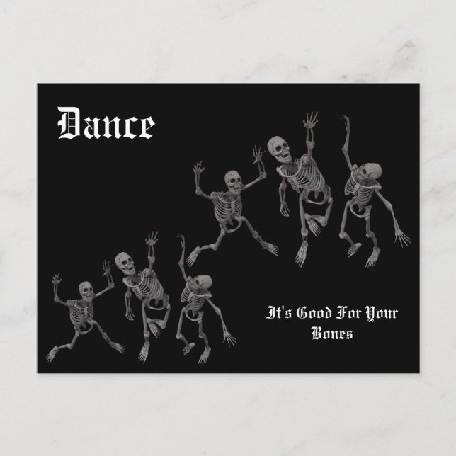 Carte Postale Skeleton Dance (Devant)
