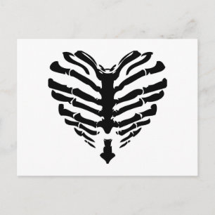Carte Postale Skeleton Heart
