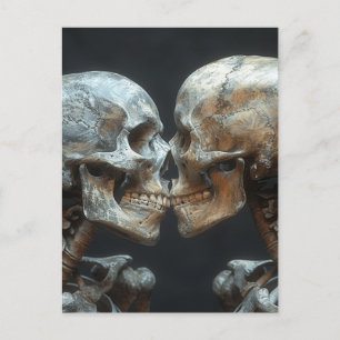 Carte Postale Skeleton Kiss