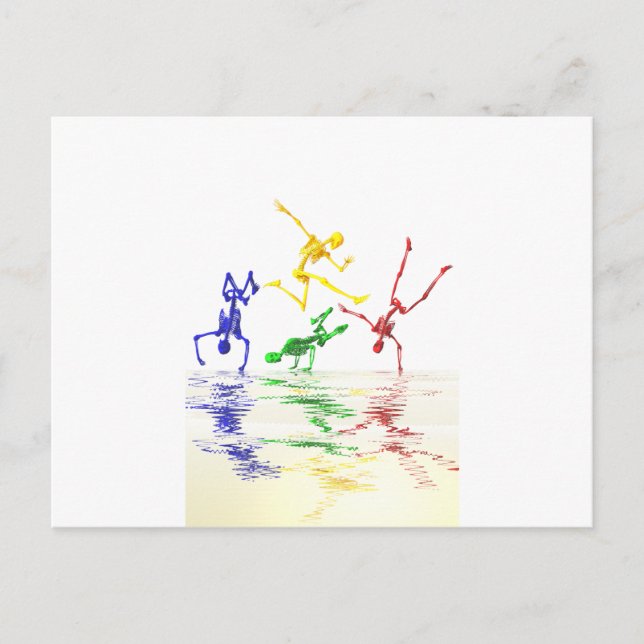 Carte Postale Skeletons (Devant)