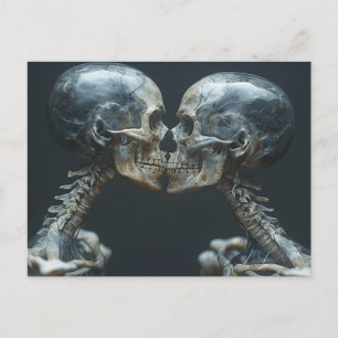 Carte Postale Skeletons Kissing