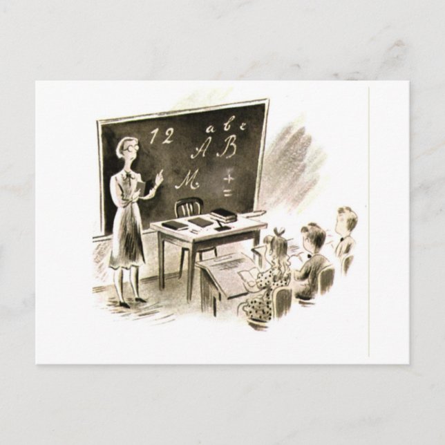 Carte Postale Sketch de classe (Devant)