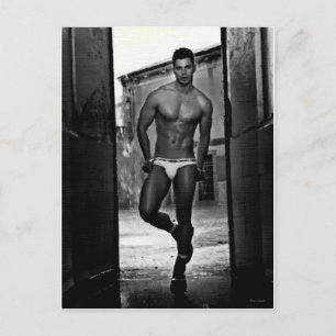 Carte Postale SKETCH : Italien Hunk in Briefs