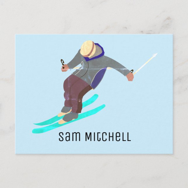 Carte Postale Ski (Devant)