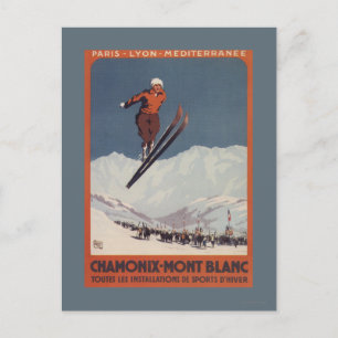 Carte Postale Ski Jump - PLM Olympic Promo Poster