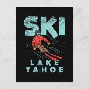 Carte Postale Ski Lake Tahoe