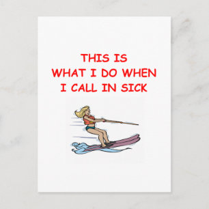 Carte Postale ski nautique