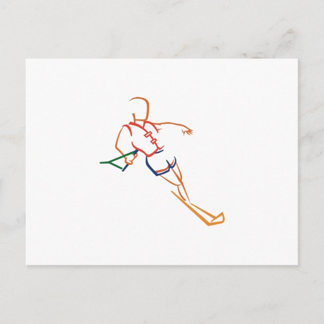Carte Postale Ski nautique (Devant)