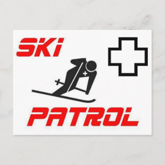 Carte Postale Ski Patrol - "Skier"