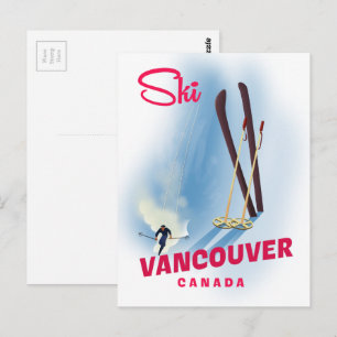 Carte Postale Ski Vancouver Canada