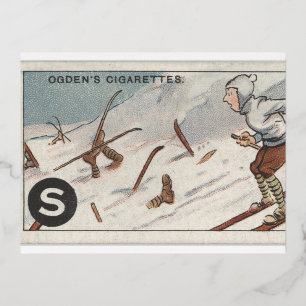 Carte postale Ski vintage