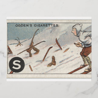 Carte postale Ski vintage