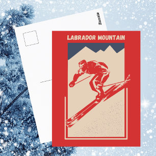 Carte Postale Ski vintage New York Resort Labrador Mountain