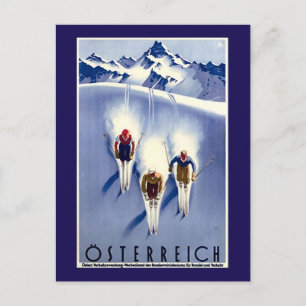 Carte Postale Ski vintage Österreich