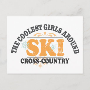 Carte Postale Ski XC Filles les plus froides