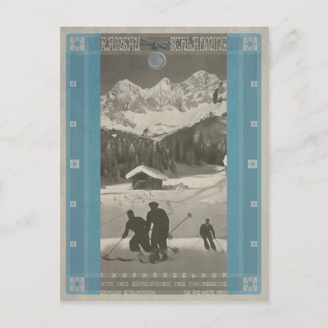 Carte Postale Skiabfahrtslauf Ramsau-Schladming (Devant)