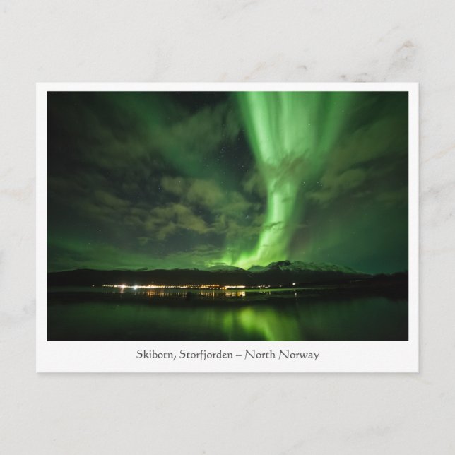 Carte Postale Skibotn Northern Lights (Devant)