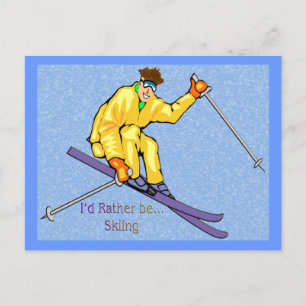 Carte Postale Skier