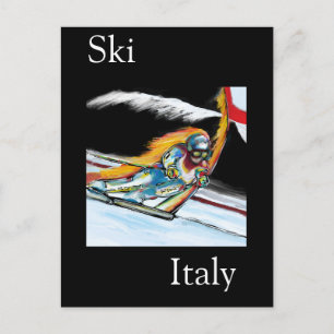 CARTE POSTALE SKIEUR