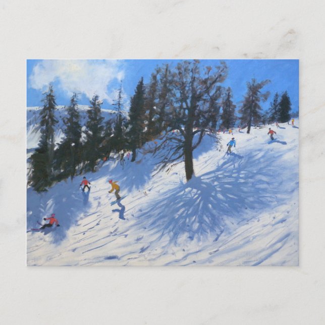 Carte Postale Skieurs de printemps Verbier 2010 (Devant)