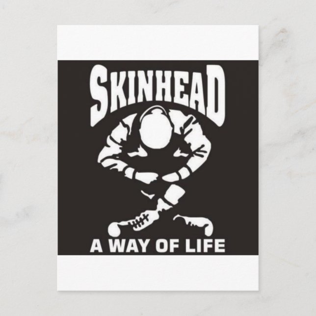 CARTE POSTALE SKINHEAD UN MODE DE VIE (Devant)
