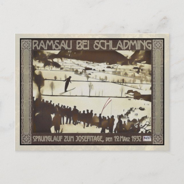 Carte Postale Skispringen 1932 (Devant)