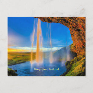 Carte Postale Skogafoss, Islande