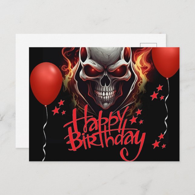 Carte Postale Skull (Devant / Derrière)