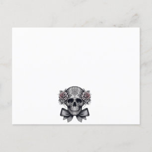 Carte Postale skull letter