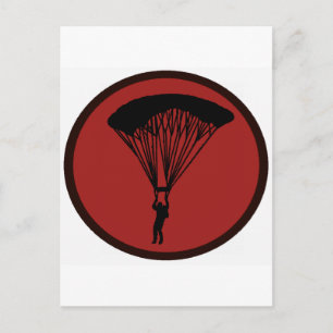 CARTE POSTALE SKY DIVE COURAGE