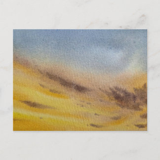Carte Postale Sky watercolor painting 