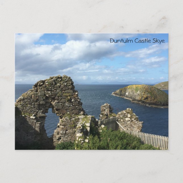 Carte postale Skye Castle Duntulm (Devant)