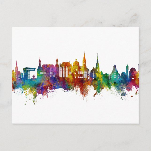 Carte Postale Skyline Aachen Allemagne (Devant)